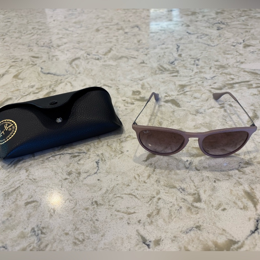 Ray-Ban Erika Blush Sunglasses with Black Case